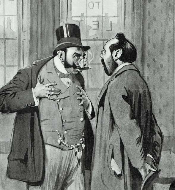 Jewish Humour Estate Agent 1904 Charles Buchel Print H252