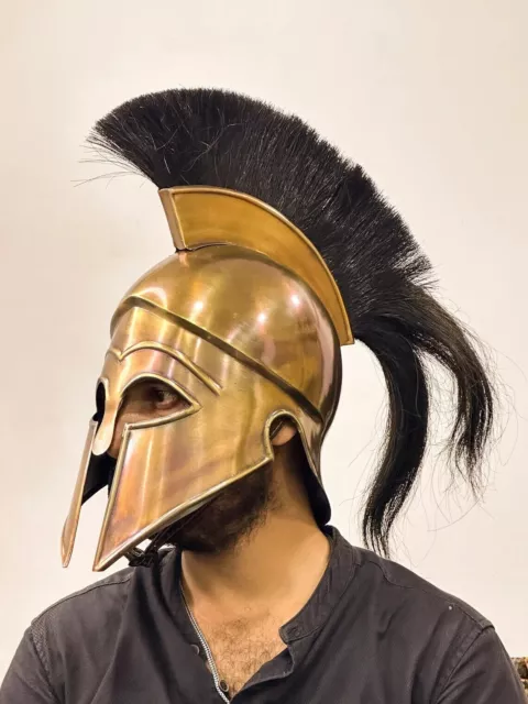 Medieval Greek 300 Movie Spartan helmet Great king Leonidas helmet Greek Helmet