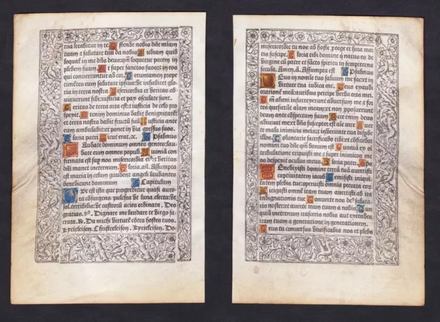 Livre D'Heures Libro Of Hours Libro Paría 1490 Pigouchet Incunable