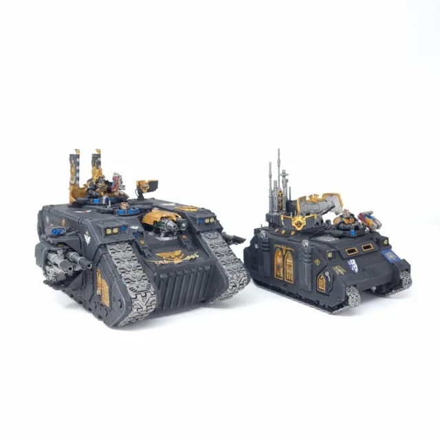 Warhammer 40k HQ Command Tanks Space Marines Painted Deathwatch Games Workshop