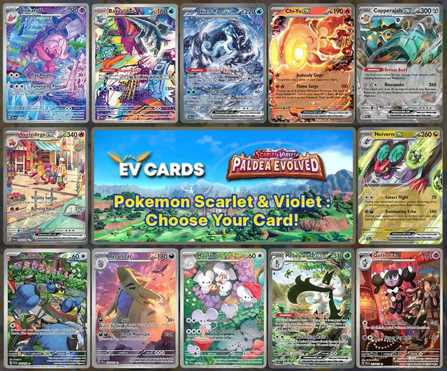 Pokemon TCG - Scarlet & Violet: Choose Your Card - Paldea Evolved Now Available!