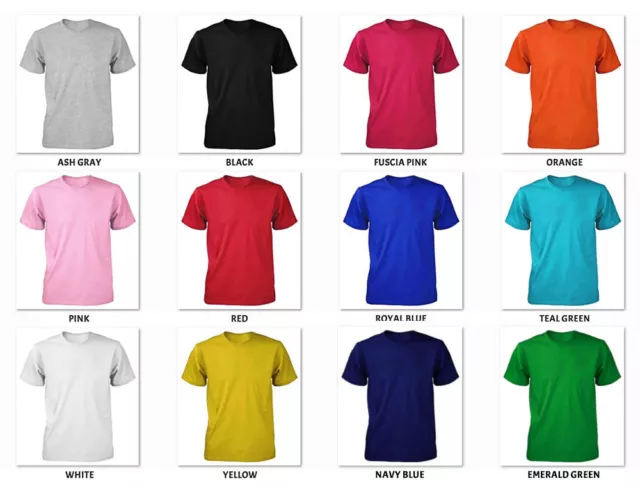Boys Girls Children Kids T-Shirts Plain Round Neck T-Shirt PE School Uniform