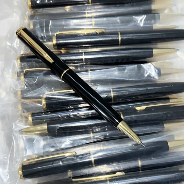 49 X JOB LOT Metal Body Executive Propelling Pencil Black Fine Lead Refill Gift