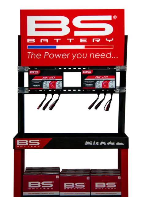 BS BATTERY Kit d''affichage + 2 chargeurs de batterie BK20