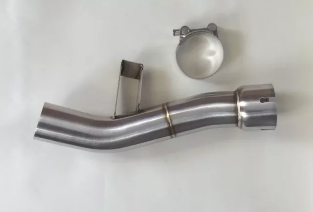 Lextek Stainless Steel Exhaust Link Pipe Yamaha FZ1 Fazer 06-15 51mm Slip On Can