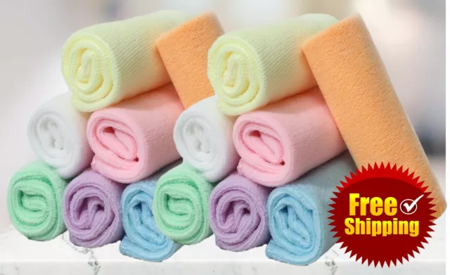 Microfiber Cleaning Cloth Towel Rag Car Polishing Auto Detailing Multi Color