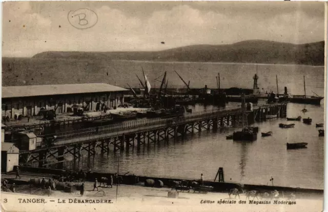 CPA AK TANGER Le Debarcadére MAROC (720089)