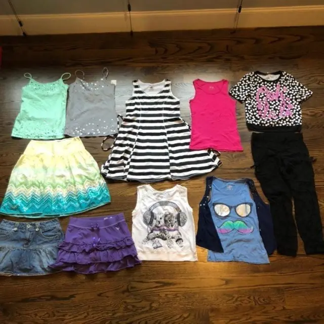 Lot of 11 pce Girls JUSTICE Clothes Size 14