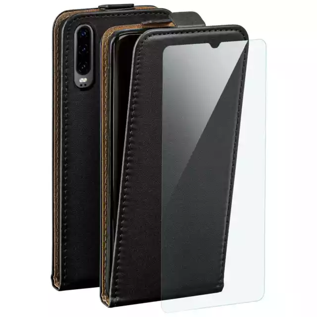 Étui Portable pour Huawei P30 Téléphone Flip Case Etui Housse Coque Avec Film