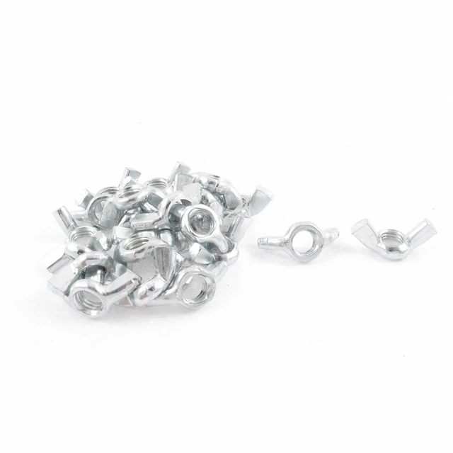 M8 8mm Thread Stainless Steel Wingnut Butterfly Wing Nuts 24pcs