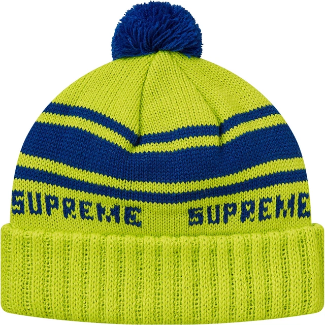 Supreme Classic Stripe Beanie Green ONE SIZE FW18H72 NWT