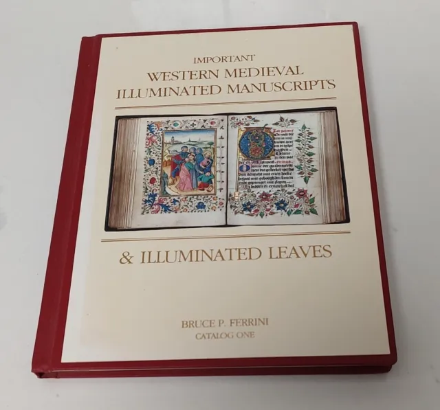 1987 Important Western Medieval Illuminated Manuscripts Leaves HC Ferrini Color