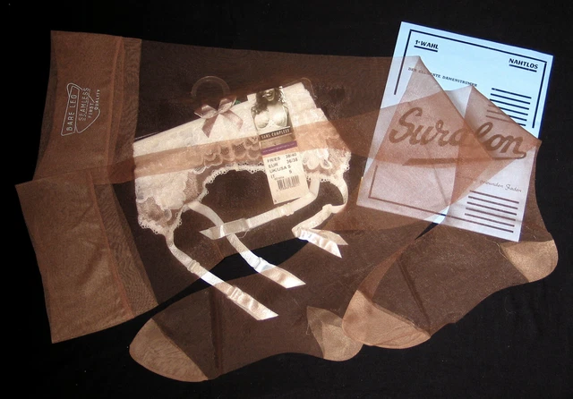 Bas Nylon Vintage DD Taille 2 Abricot - Neuf Avec étiquettes, Sans Couture, France
