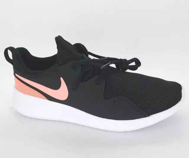 NIKE TESSEN GIRLS Trainers Black And Pink Size 5.5 Nramd New