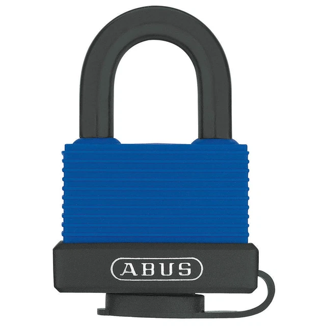ABUS 70IB/50 KA Keyed Padlock, 59/64 in,Rectangle,Blue