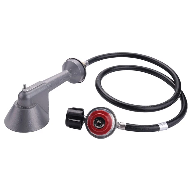 4FT Propane Regulator Hose and Burner Head with Adjustable High Pressure Pr U7H9