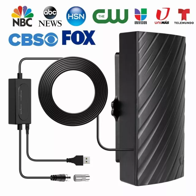 Digital TV Antenna HDTV Amplified 5600 Miles 4K 1080P Waterproof Outdoor Indoor