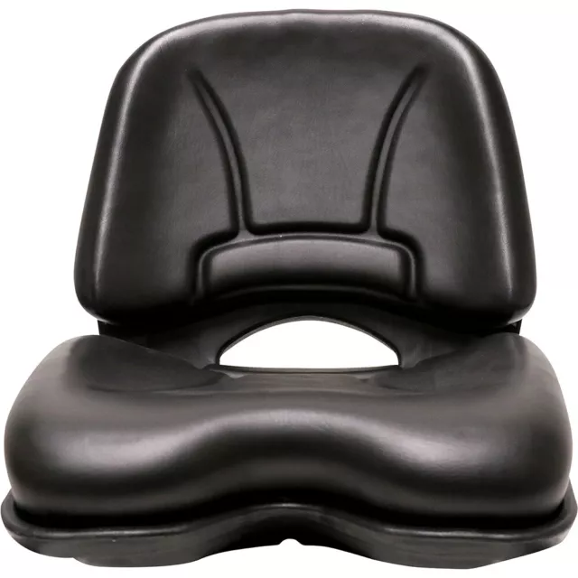 One New Aftermarket High Open Back 18" Seat Black Vinyl Cover 145000BK