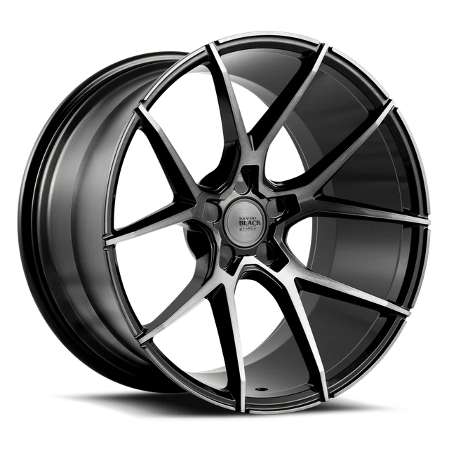 22 Inch Tim's 22 INCH 22X9 Savini BM14 Double Dark Tint Black wheels rims 5x112 +38 ...