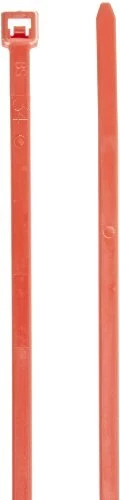 Aviditi 5 1/2" Nylon Cable Ties Red 40 lb. Strength.14" Width Tamper Proof Zi...