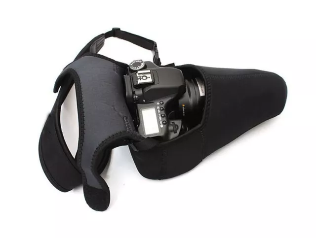 Large Neoprene Camera Case Bag soft Protector for DSLR with Standard Lenses UK