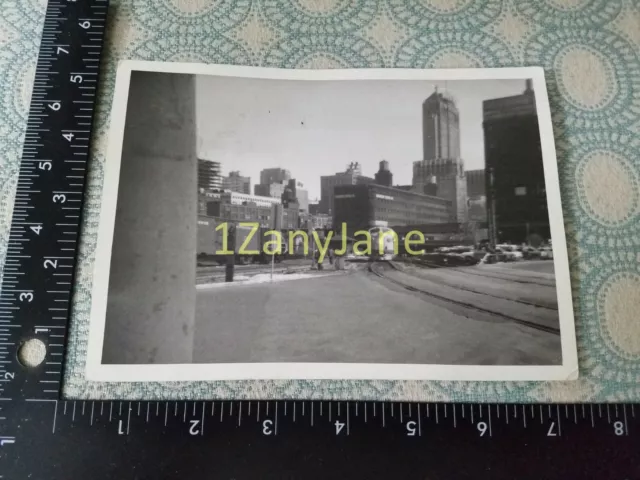 A155 VINTAGE TRAIN ENGINE PHOTO Railroad MILWAUKEE RR, CHICAGO, IL 1950'S