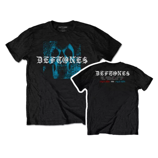 Deftones T-Shirt Static Skull Band Official New Black