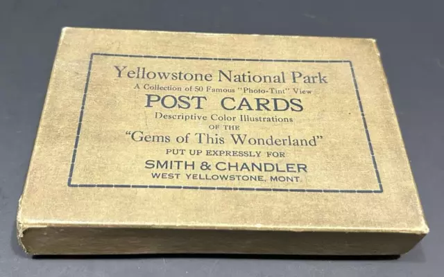 Yellowstone National Park Postcards Vtg Collection of 50 Famous Photo Tint Views