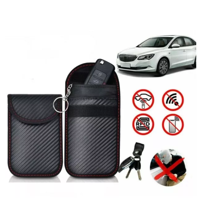 Card Bag Car Key Bag RFID Blocking Bag Car Key Signal Blocker Case Fob Pouch