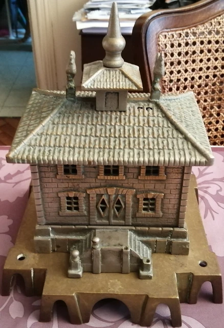ANCIENNE TIRELIRE EN Métal Pompe à Essence Vintage de Collection EUR 30