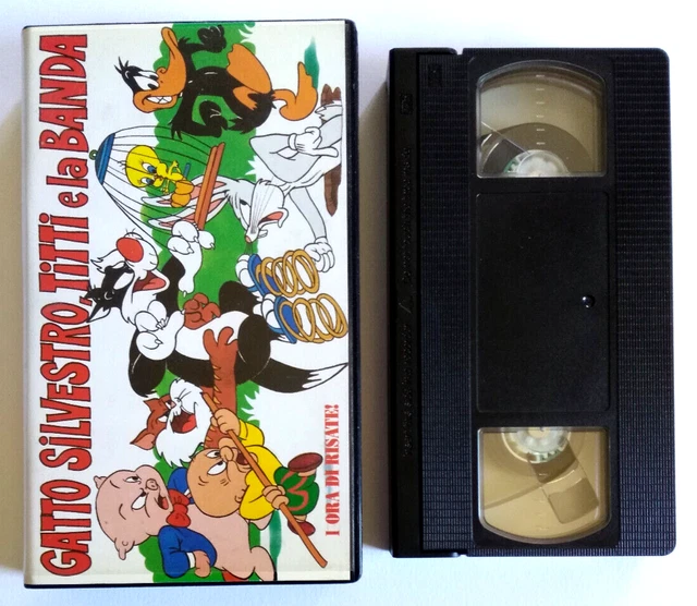 VHS GATTO SILVESTRO,TITTI e la Banda Film Animazione Videocassetta