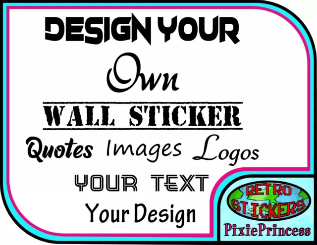 Personalised Custom Sticker Vinyl Decal Family Inspirational Wall Quote Saying