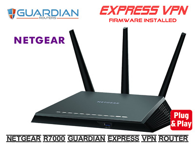 Netgear Nighthawk R7000 Express VPN Router FAST LIGHTWAY Firmware Installed