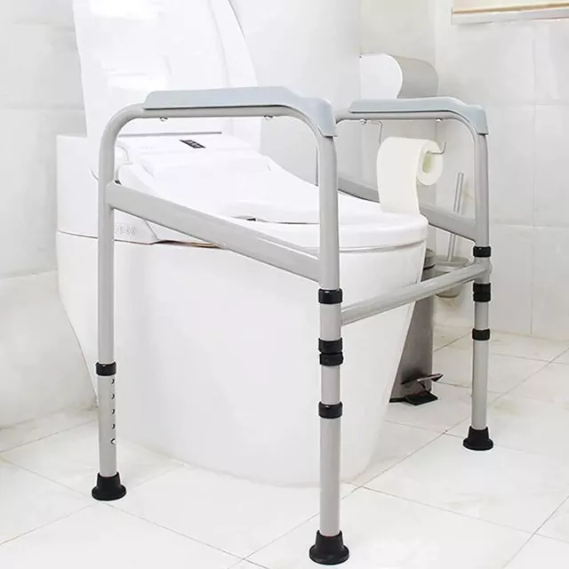 Toilet Frame Safety Support Handrail Steel Frame Medical Aids Elderly Disabled 3