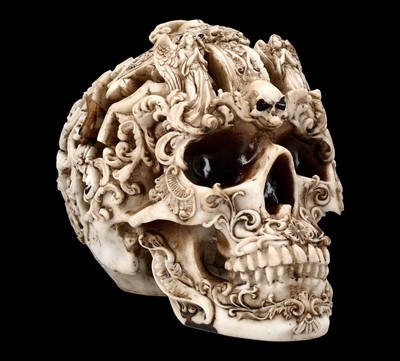 Bevande Calice Cavaliere Resina Halloween Coppa Scheletro Calice Medievale Ossa Vichinga Gotico 3D Idea Regalo Horror Acciaio Inox Medievale Vino Teschio 