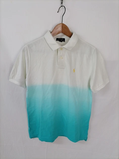 POLO RALPH LAUREN Polo Maniche Corte Maglia T-Shirt Tg 14 - 16 ANNI RAGAZZO Uomo