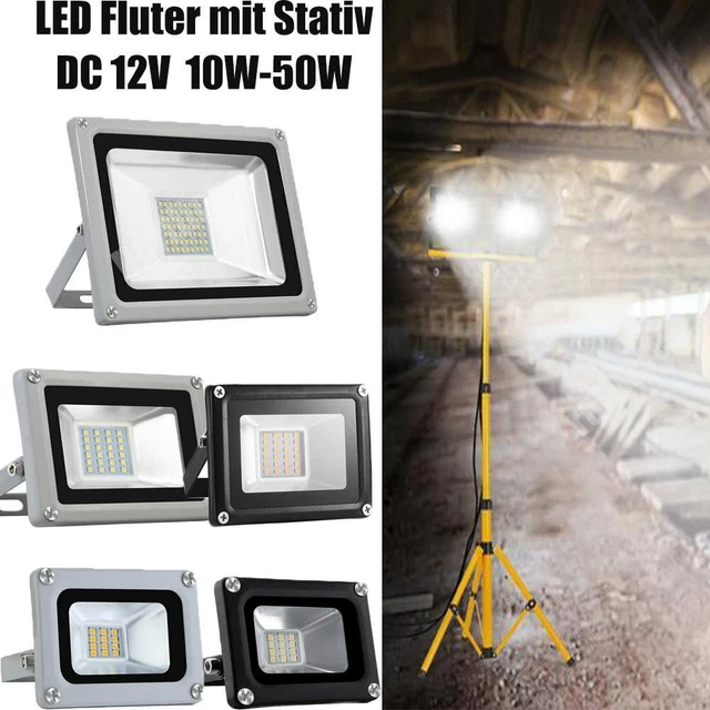 12V LED Fluter Strahler Scheinwerfer 12 Volt 10W 20W 30W 50W