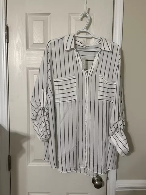 Women’s Maurice’s striped shirt 3x