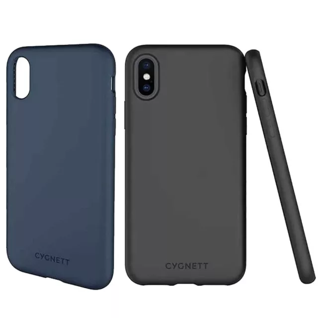 Cygnett Black Skin Case Cover for iPhone XS XR XS MAX Soft Touch Feel Slim Line