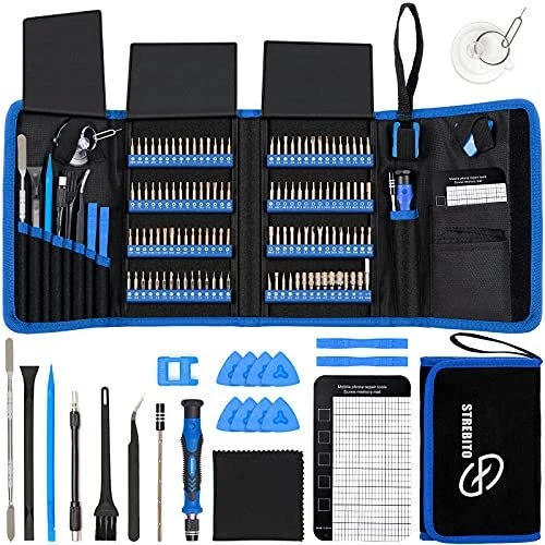 STREBITO Screwdriver Sets 142-Piece Electronics Precision Screwdriver with 12...