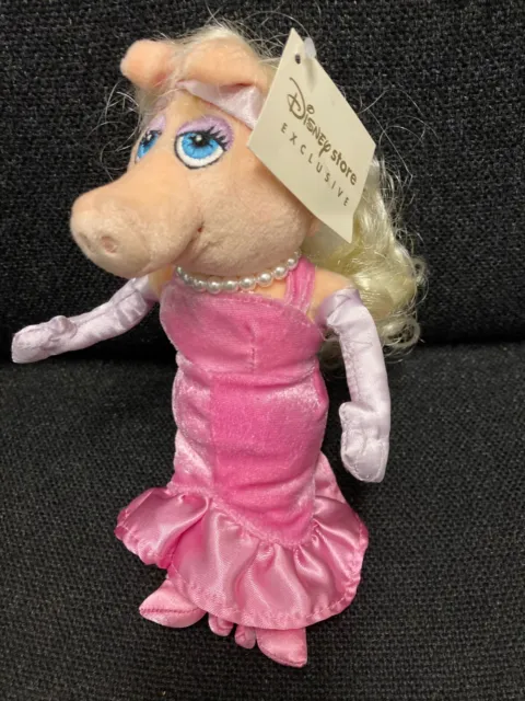 Bnwt New 9" Disney Store Exclusive Miss Piggy Muppet Show Jim Henson Soft Toy