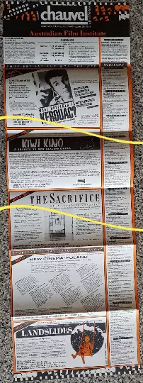 1987 Autumn Calendar, Chauvel Cinema program poster - Tarkovsky's The Sacrifice