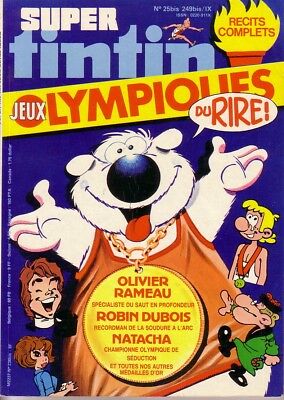 Super Tintin n°9 Olivier Rameau.Lombard 1980 Natacha JEUX OLYMPIQUES DU RIRE 