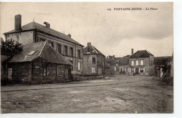 FONTAINE DENIS - Marne - CPA 51 - la place du village