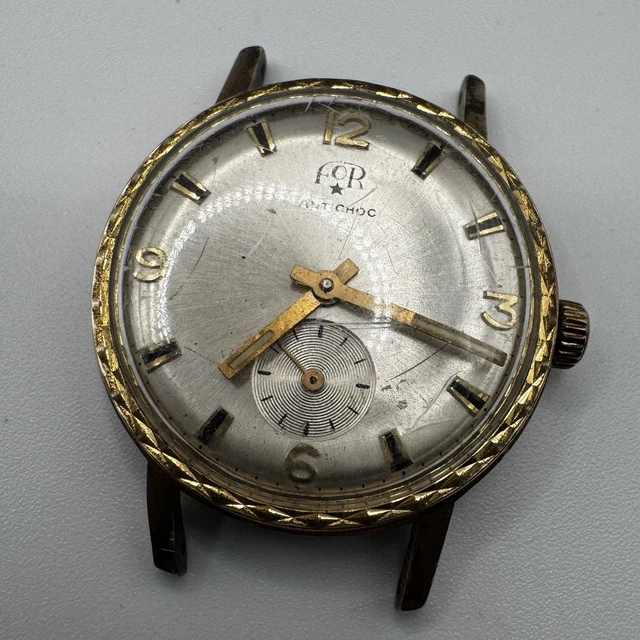Montre De Poche Ancienne Florus Genève - 25 Rubis, Vintage, Pour Collection Ou Pièces