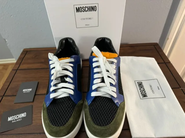 Moschino colour-block low-top sneakers U.S 10/EU 43/UK 9