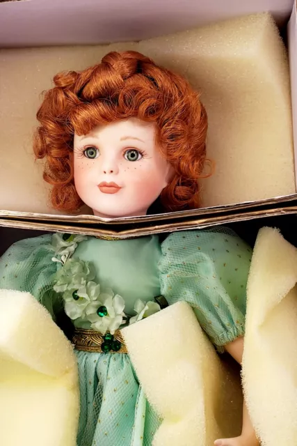 Paradise Galleries Porcelain Doll, Shannon The Shamrock Fairy by Patricia Rose