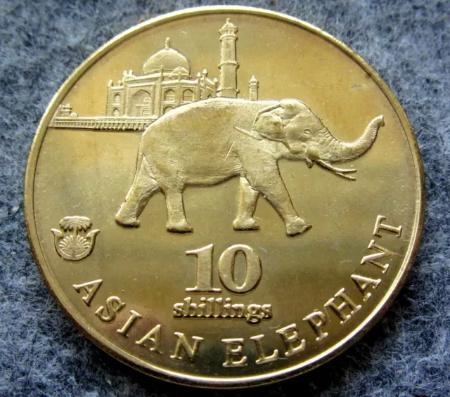 Biafra 2017 10 Shillings, Asian Elephant, Fantasy Coin