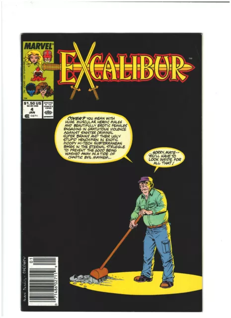 Excalibur #4 VF- 7.5 Newsstand Marvel Comics 1988 Alan Davis & Chris Claremont