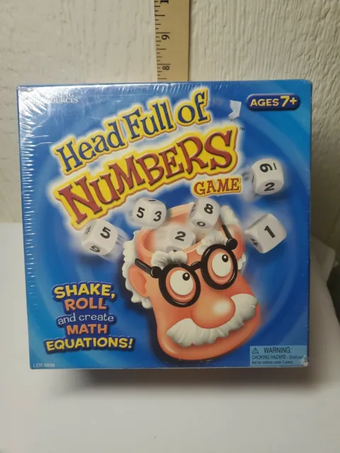 Learning Resources Head Full Of Numbers Math Equations Game Ages 7 - 12